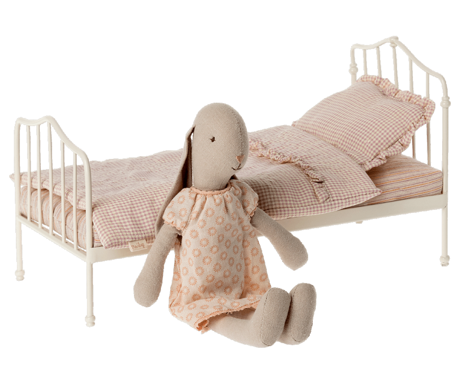 Miniature Bed in pink & purple - Maileg