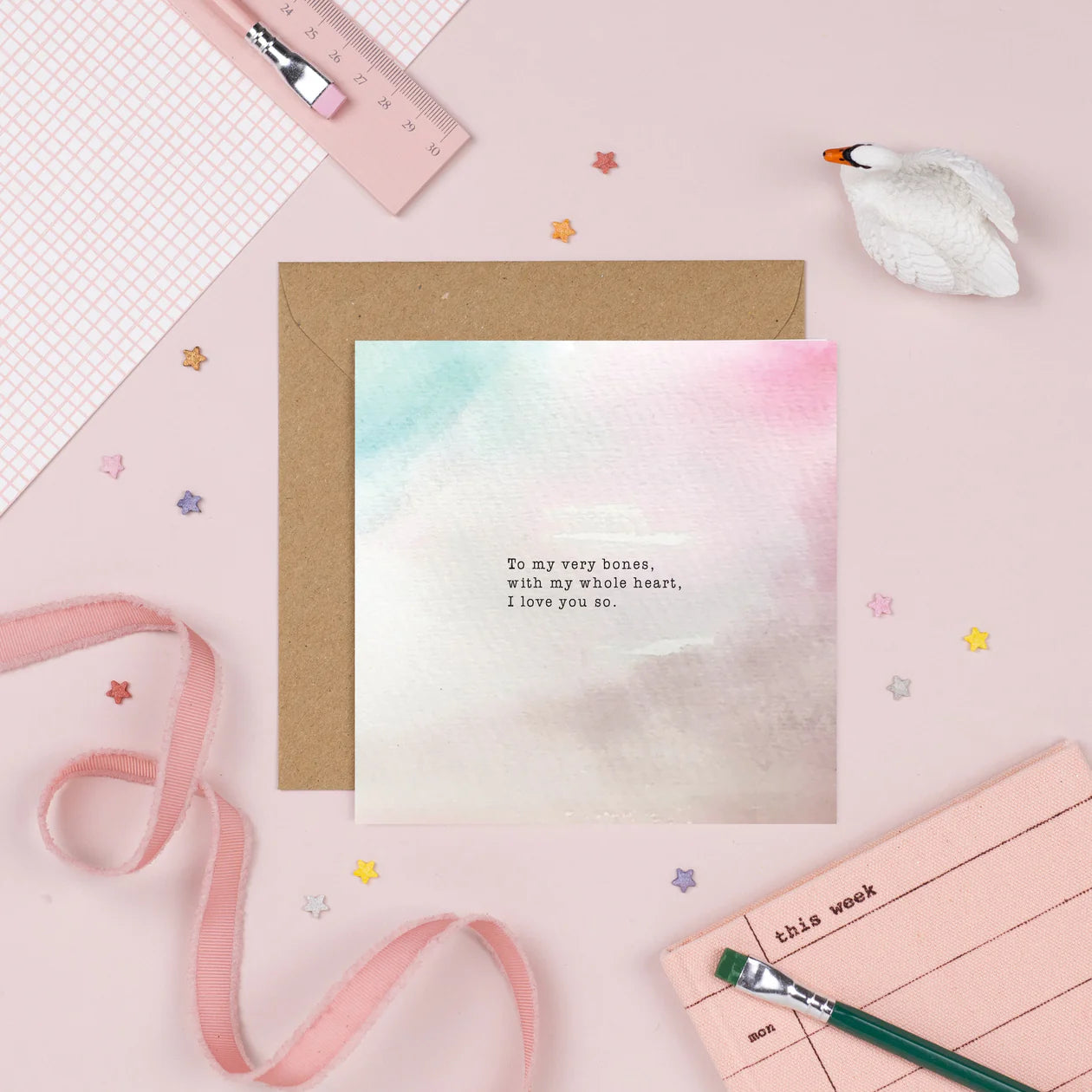 To my very bones card