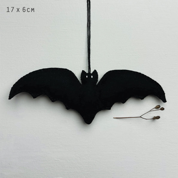 Black felt bat