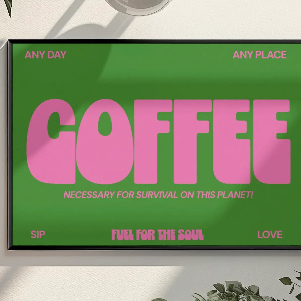 Coffee Typography A4 Print