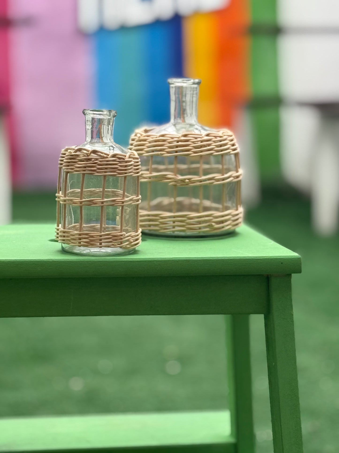 Pharmacy glass candle holder Sm
