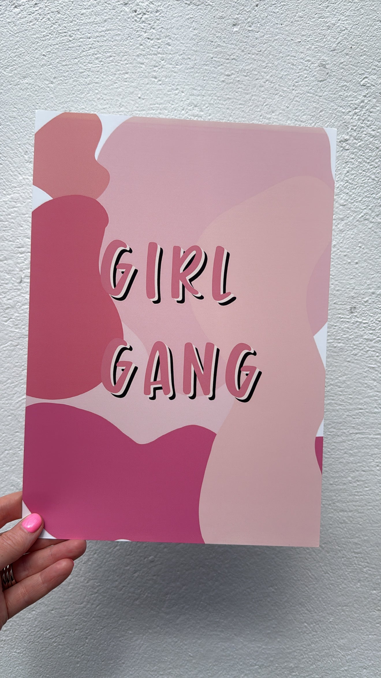 Girl Gang Pink A4 Print