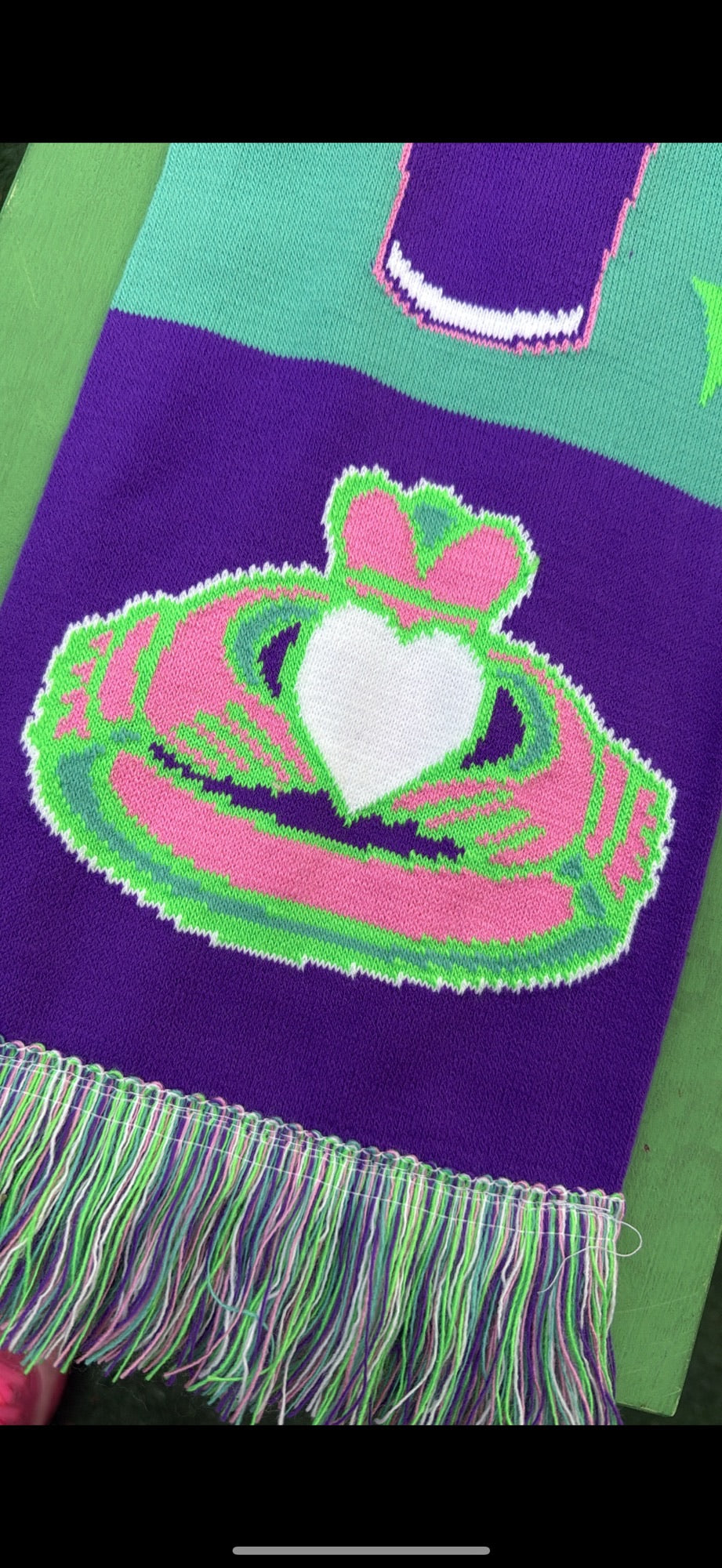 Symbols of Eire Scarf -Purple