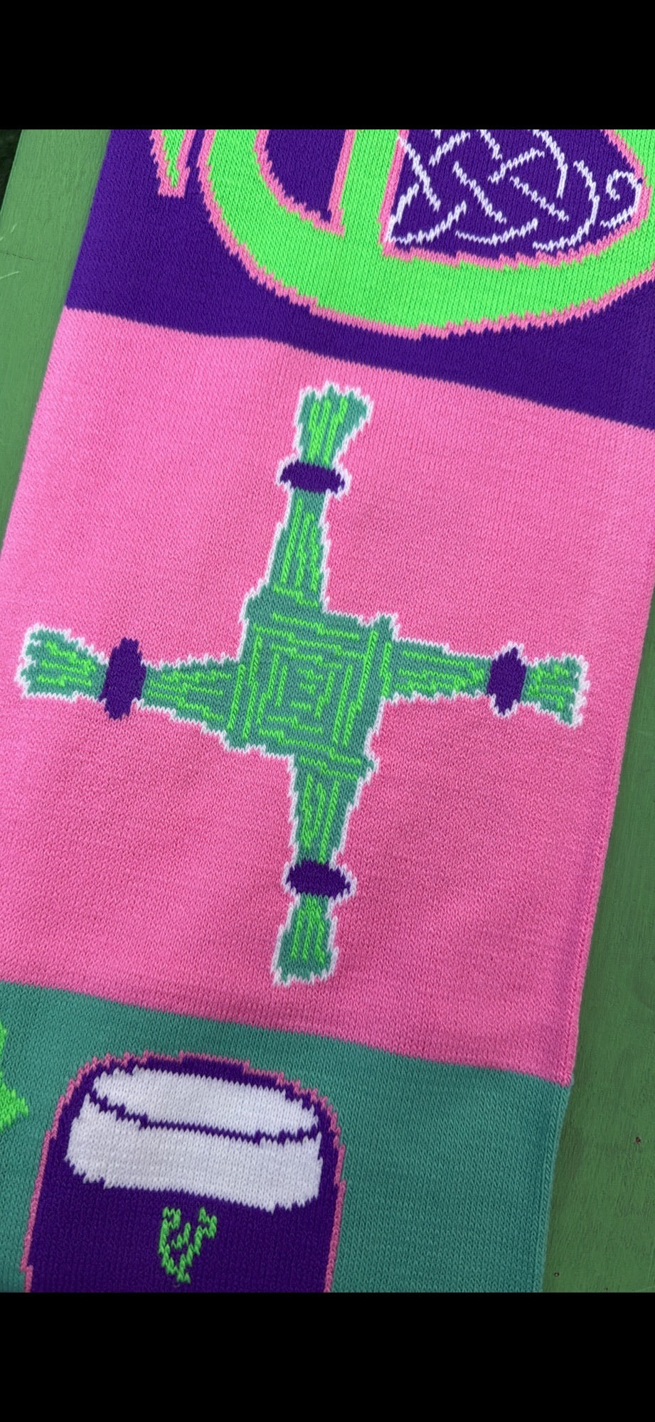 Symbols of Eire Scarf -Purple