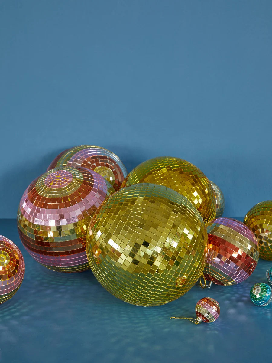 Large gold disco ball
