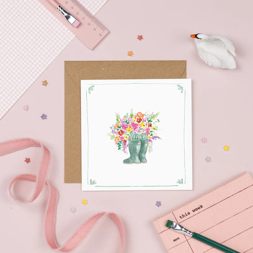 No rain No flowers Card