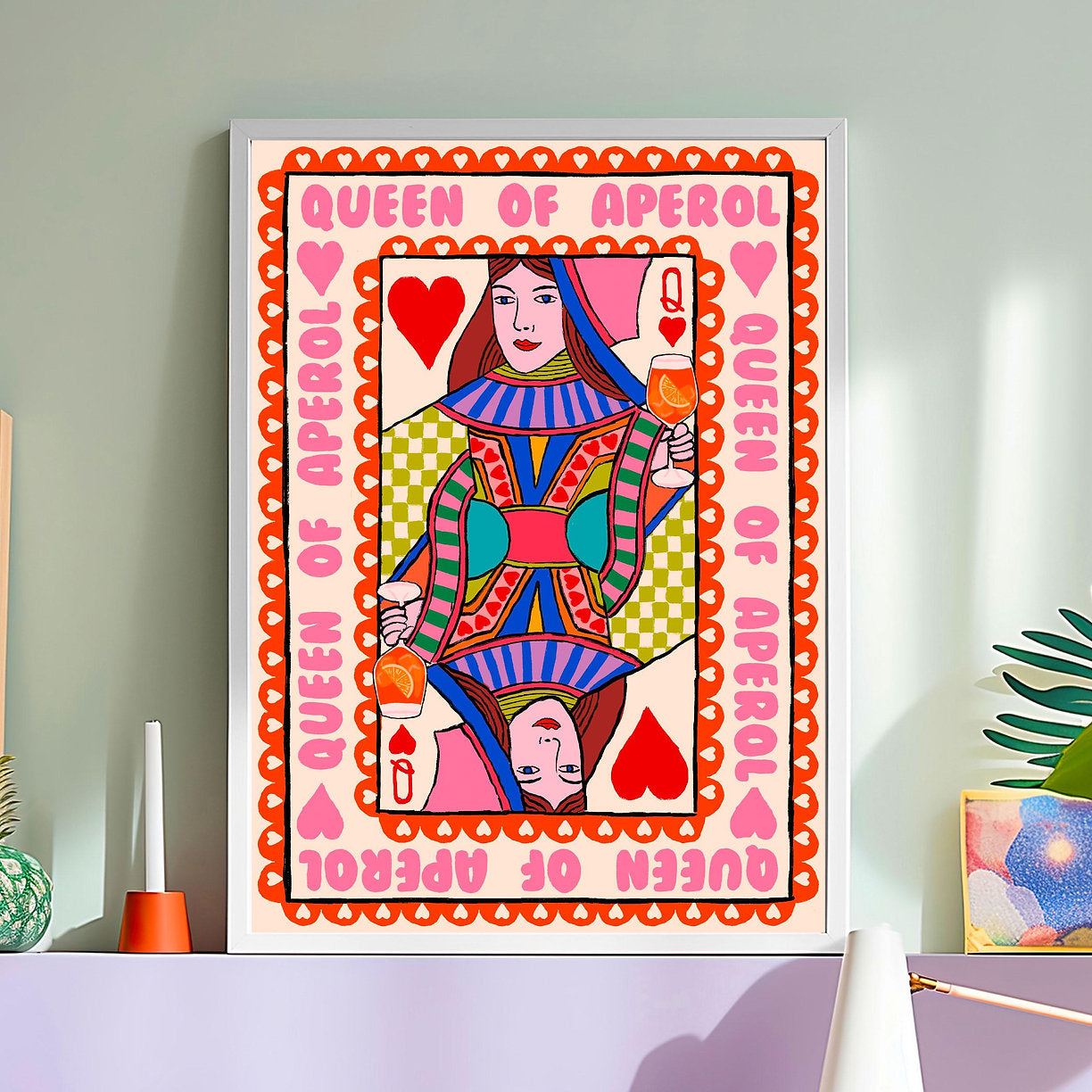 Queen of Aperol A4 print
