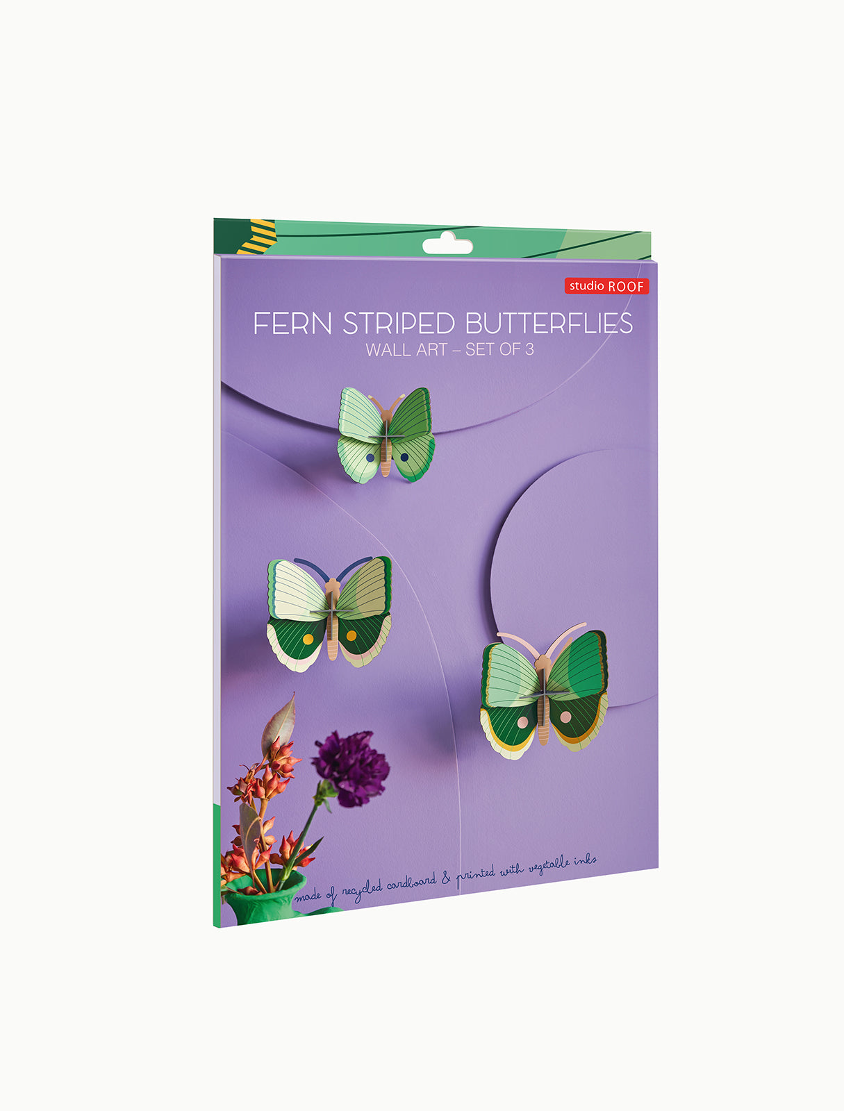 Fern Striped Butterfliers x3
