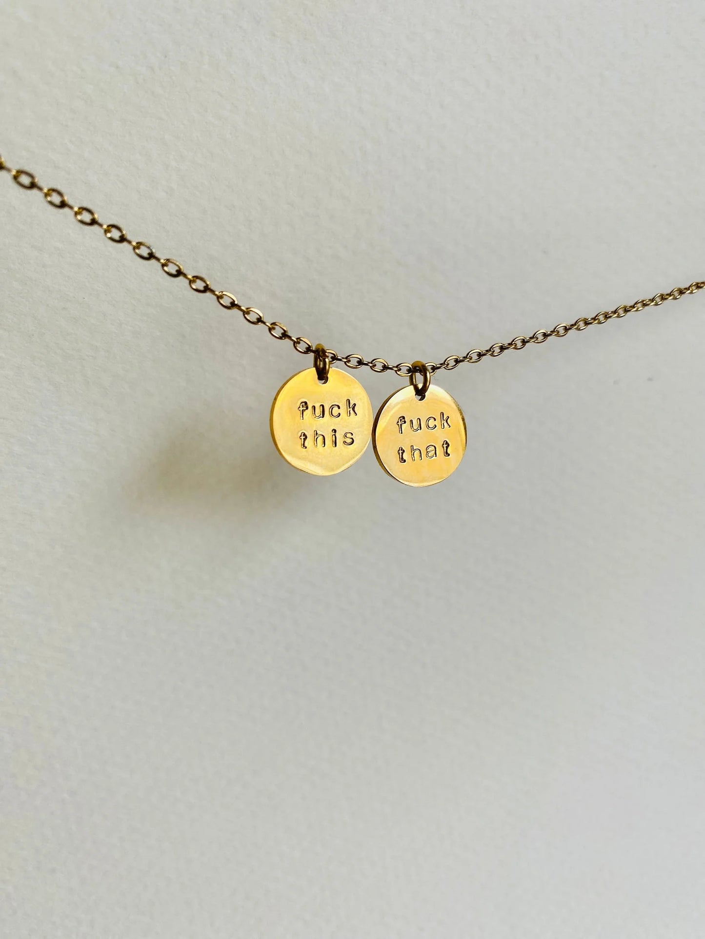 Fuck this/Fuck that Necklace