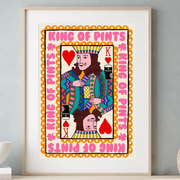 King of Pints A3 Print