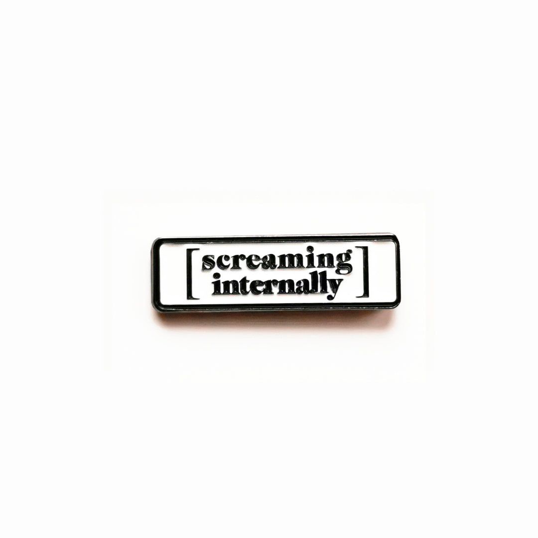 Screaming Internally Pin