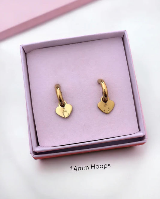 Middle finger earrings -Rudies & Co