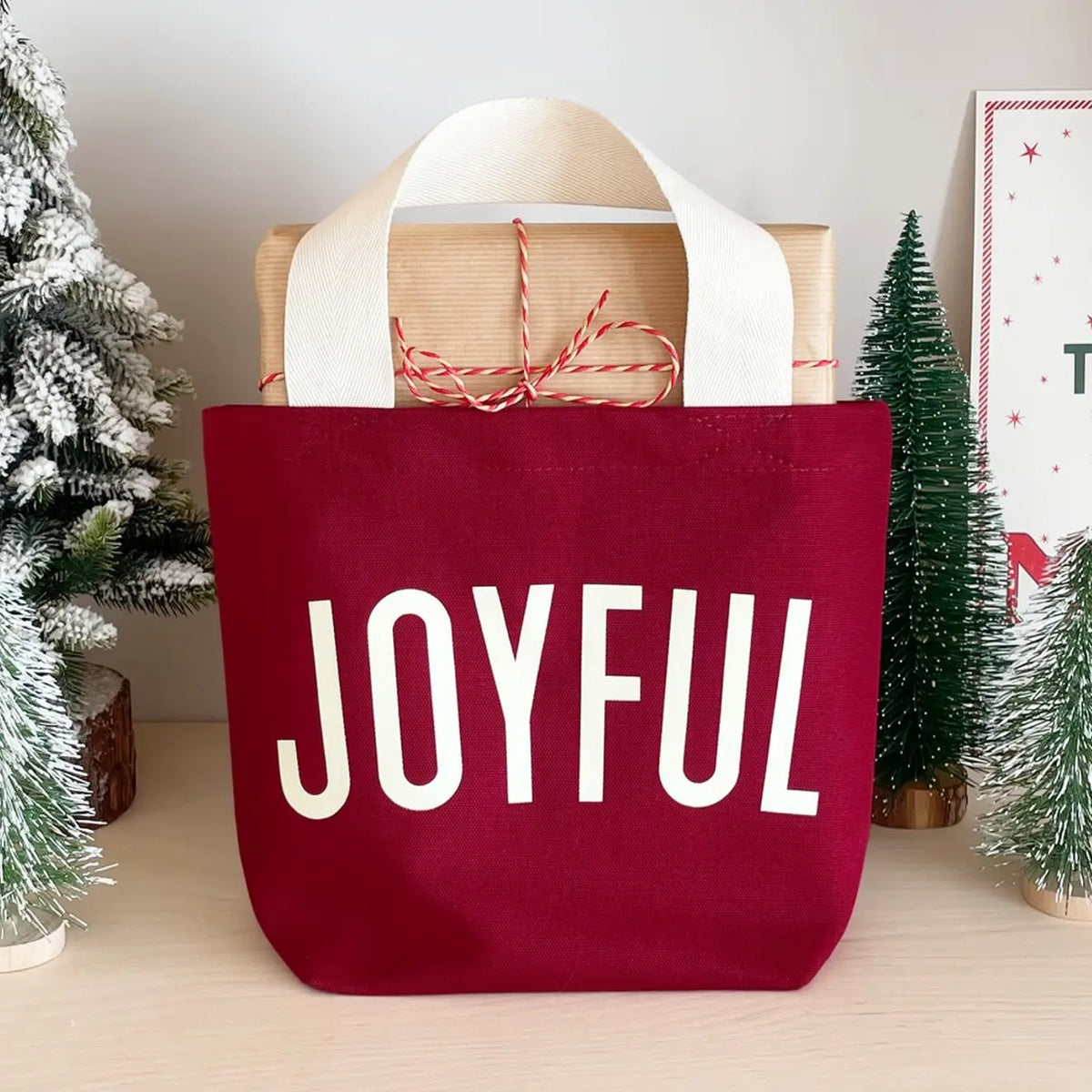Joyful Tote -Burgundy