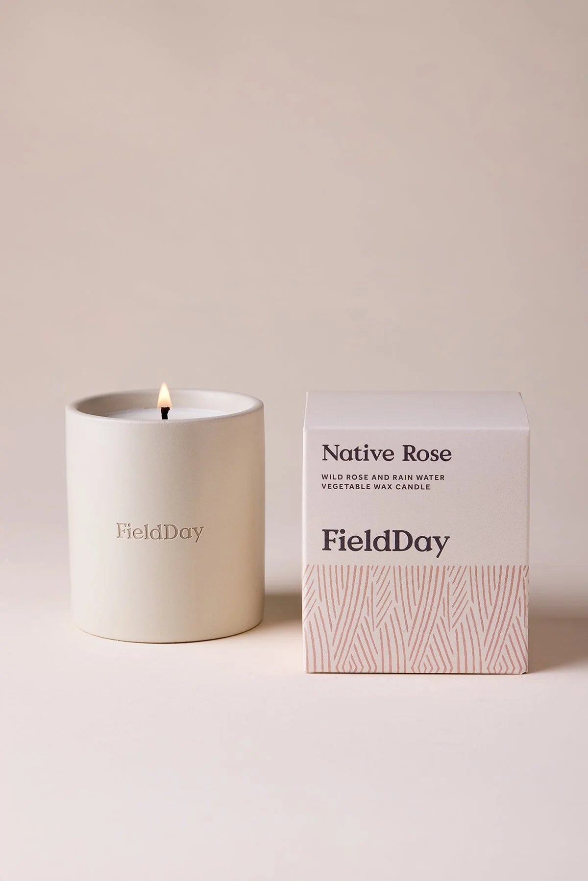 Native rose candle