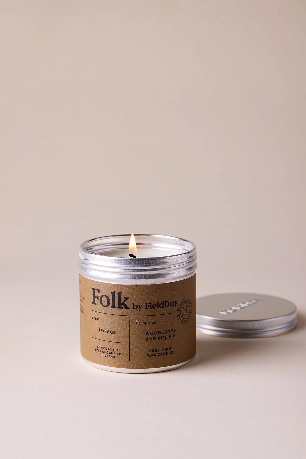 Forage Tin candle