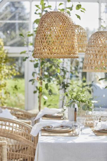 Hanging lamp bamboo cord 170cm