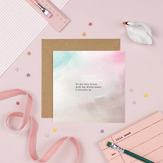 To my very bones card