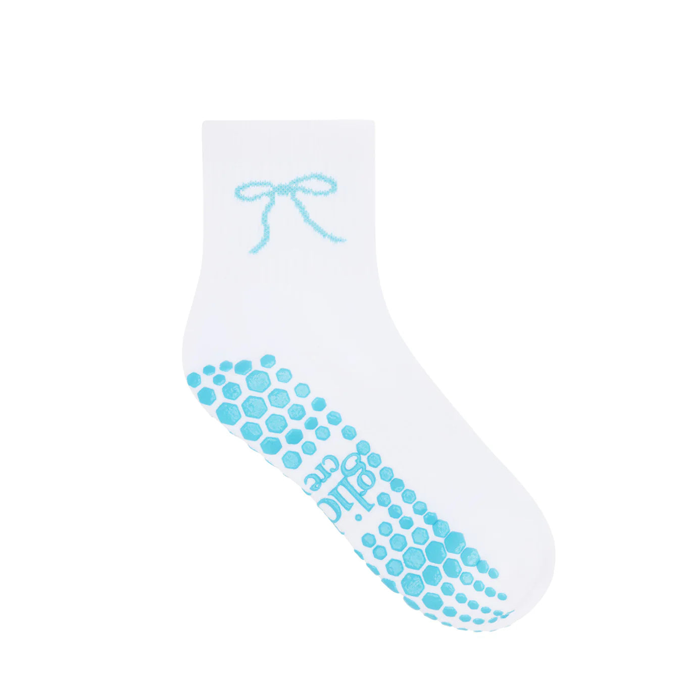 The Ballet Blue Bow Pilate Socks