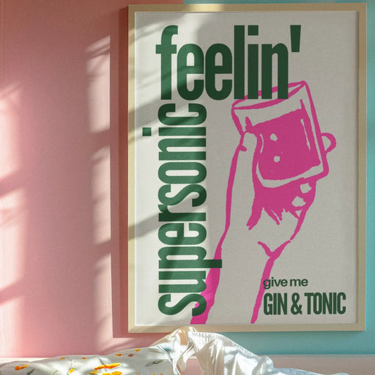 Feeling supersonic A4 Print