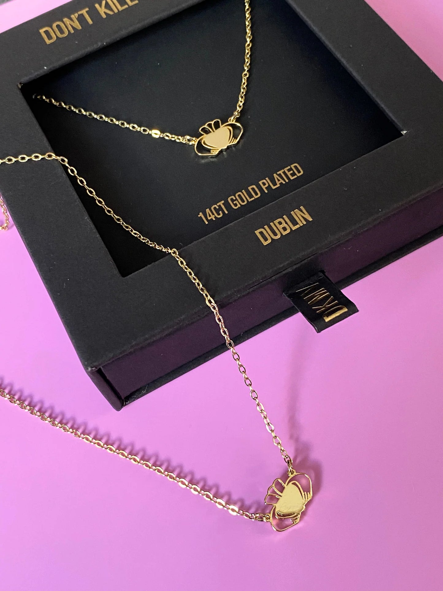 Heart Strong Beag Claddagh Necklace