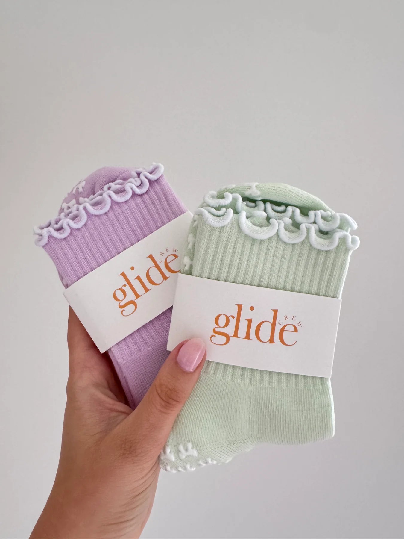 Pistachio Pilates Socks