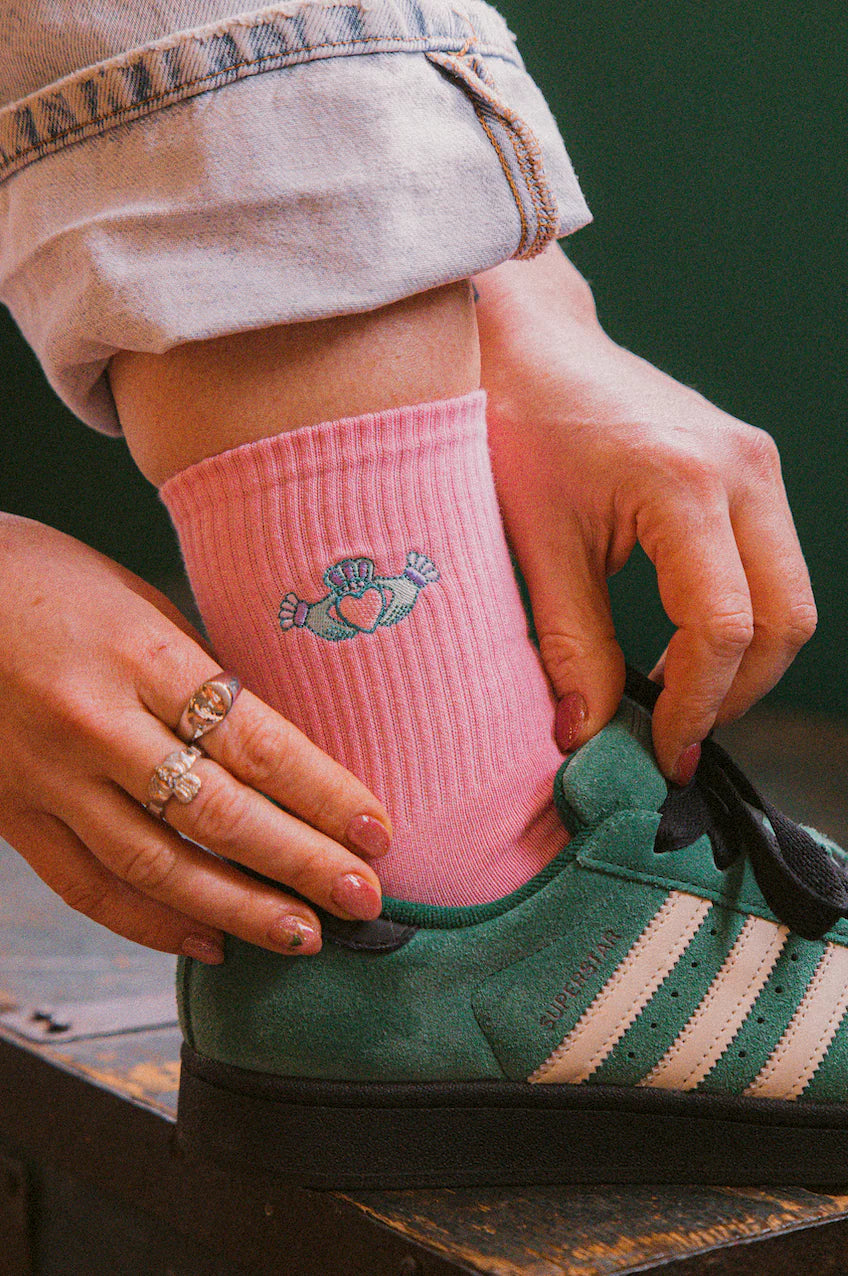 Claddagh Pink Socks