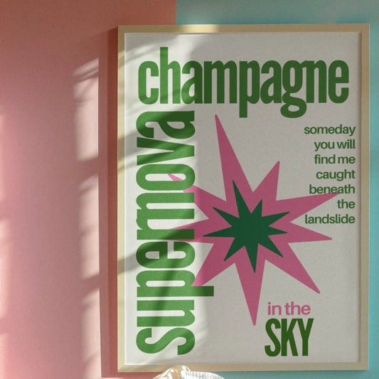 Champagne Supernova A4 Print