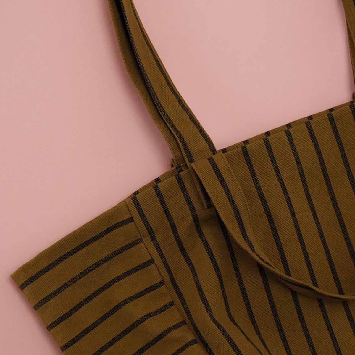 Olive Stripe Sm tote