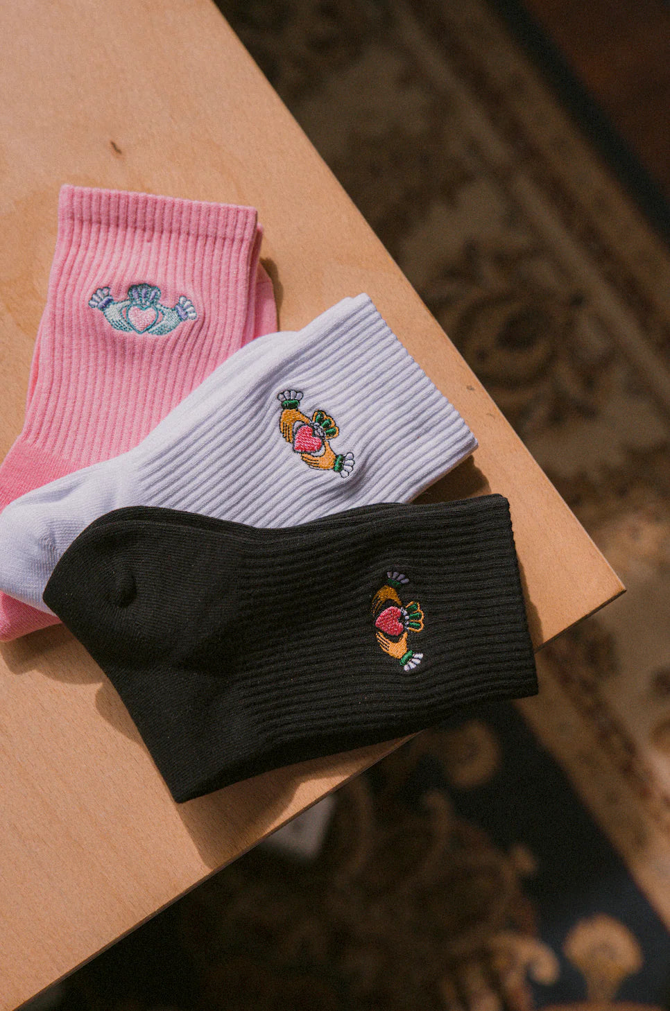 Claddagh Pink Socks