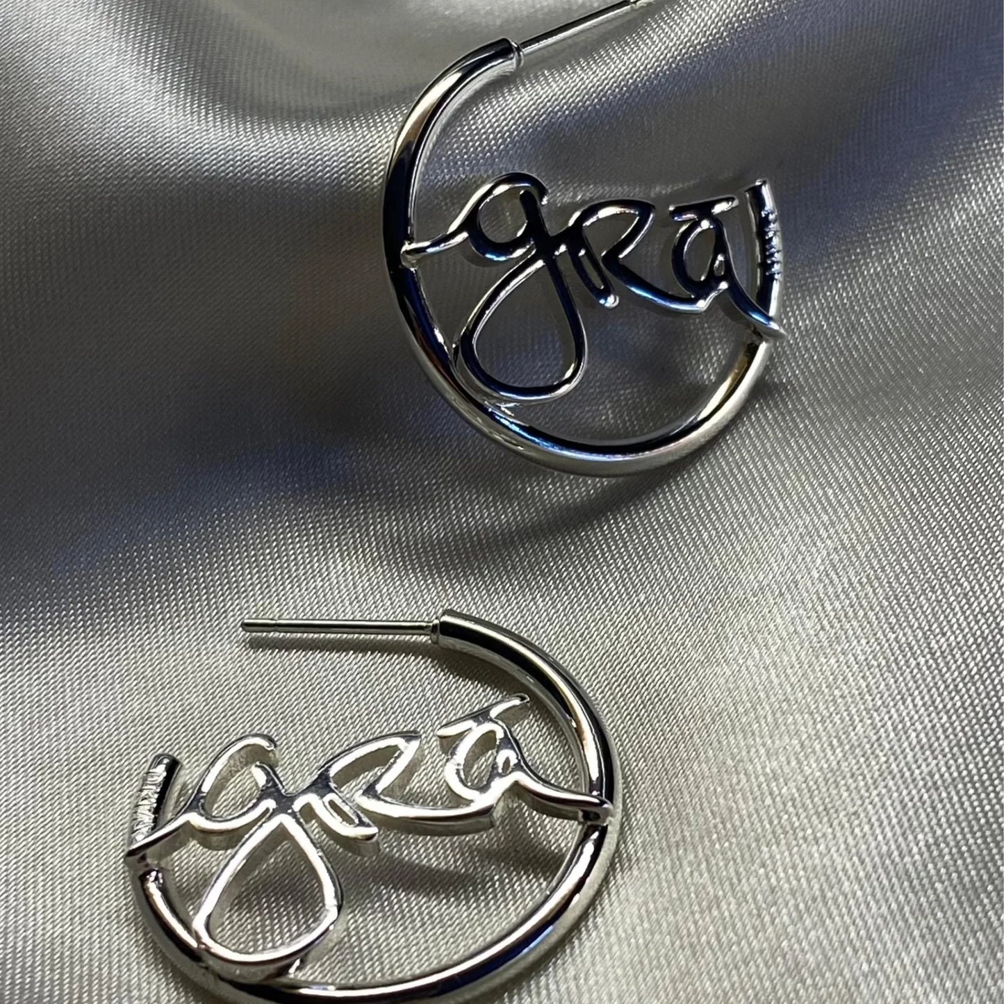 Gra Beag Silver  Hoop earrings