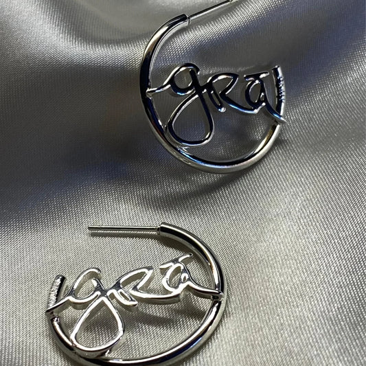 Gra Beag Silver  Hoop earrings