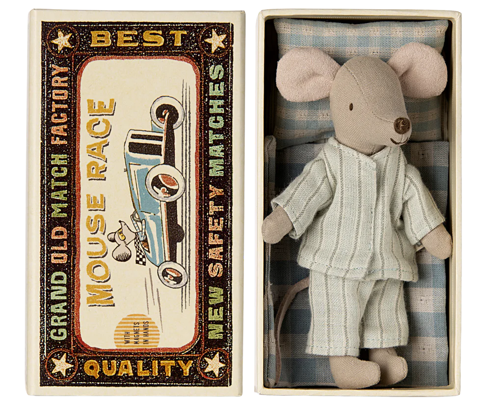 Big brother mouse in matchbox - Maileg