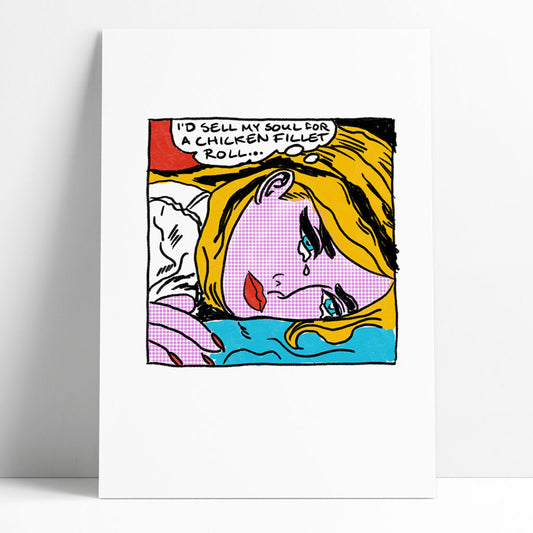 Chicken Fillet Roll A4 Print