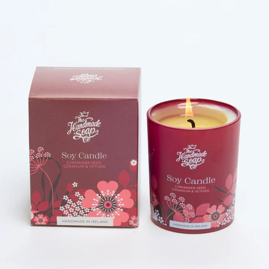 Coriander Seed, Geranium & Vetiver Candle - The Handmade Soap