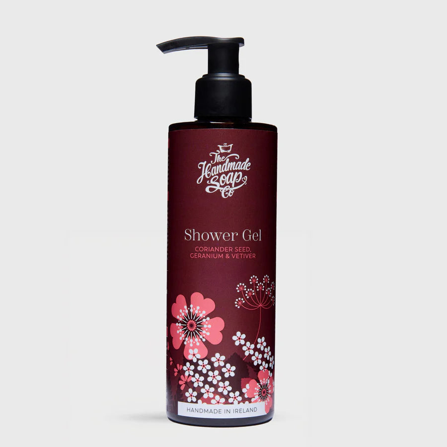 Coriander seed, geranium & vetiver shower gel