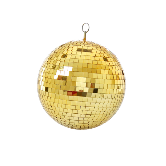 Gold disco ball Med