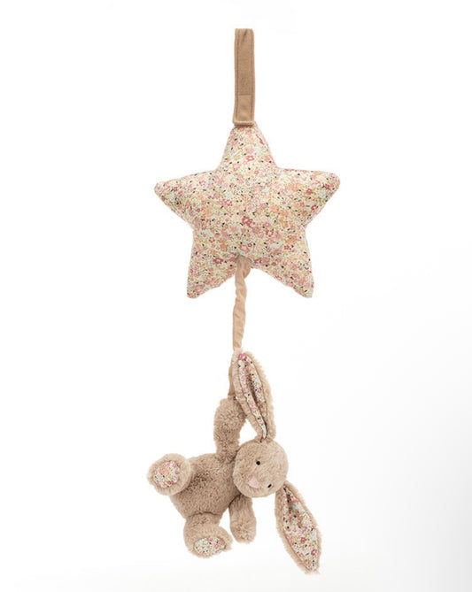 Blossom Bea Beige Bunny Musical Pull