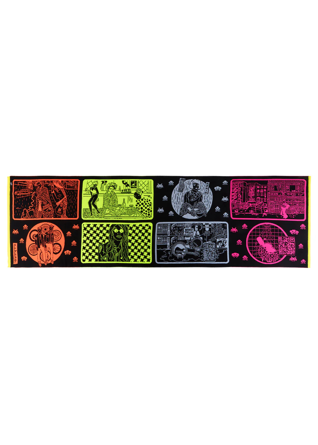 Digital Replay Blanket Scarf -Electronic Sheep