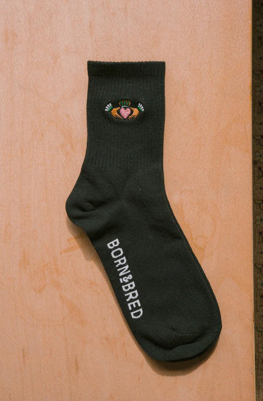 Claddagh Black Socks