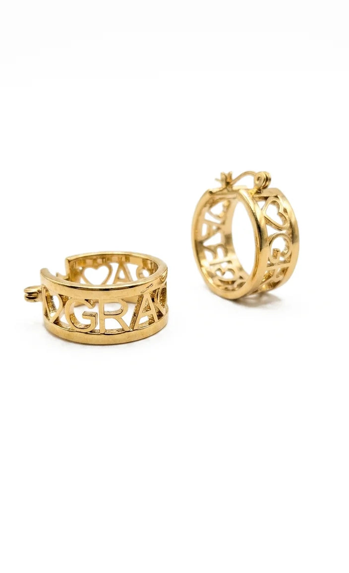 Gra Croi Gra Hoop Earrings