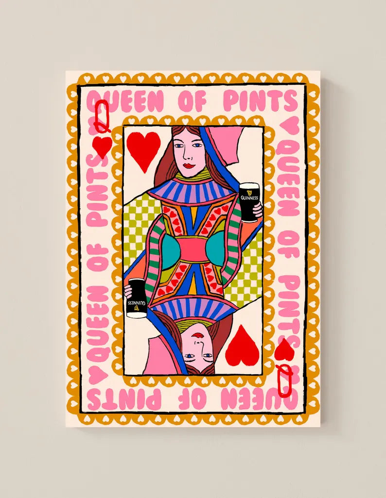 Queen of Pints A4 Print