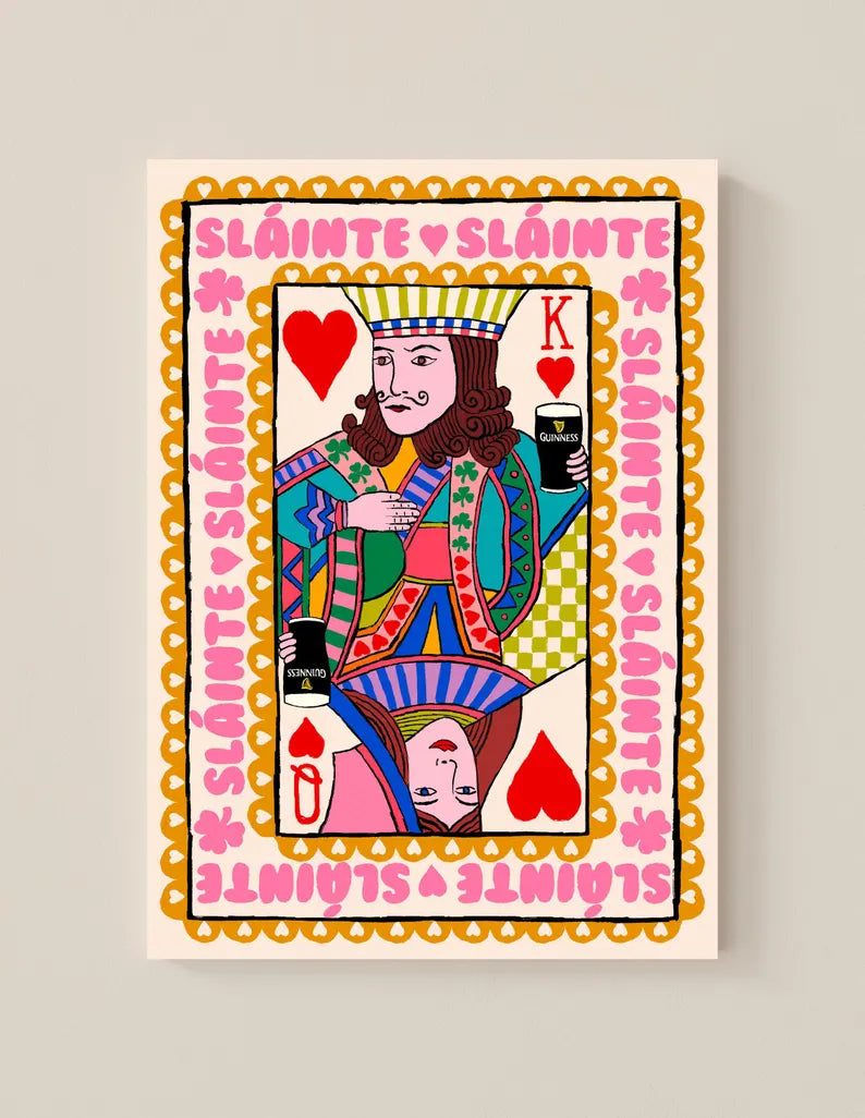 Slainte Maud Studio Pints A4 Print