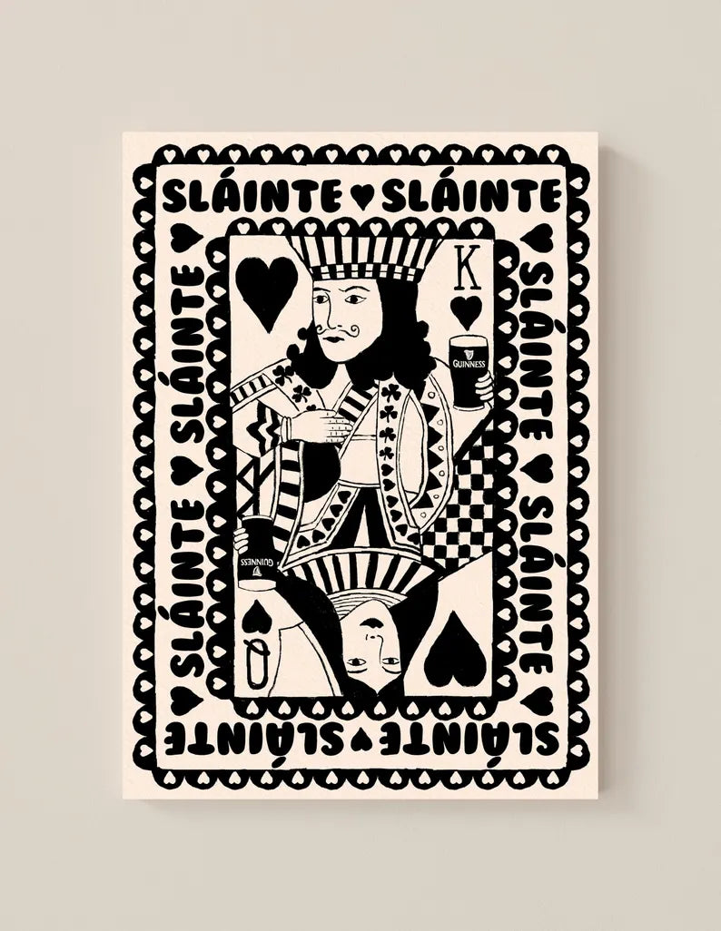 Slainte Maud Studio Pints A4 Print