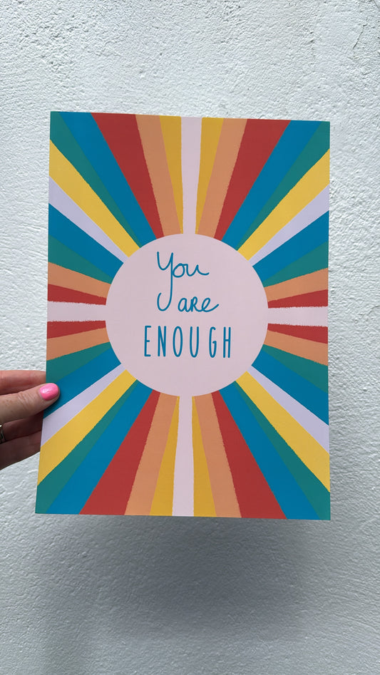 You are enough A4 Print
