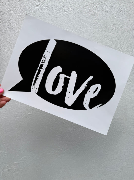 LOVE A4 Print