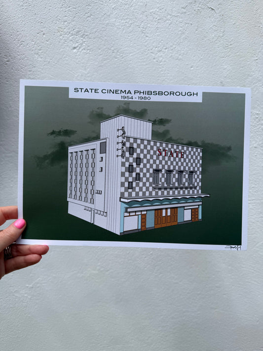 Phibsborough Cinema A4 Print