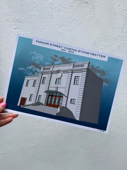 Manor Street Cinema A4 Print