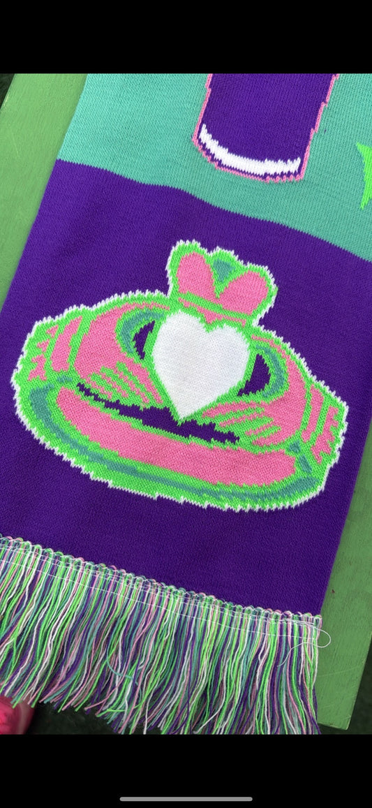 Symbols of Eire Scarf -Purple