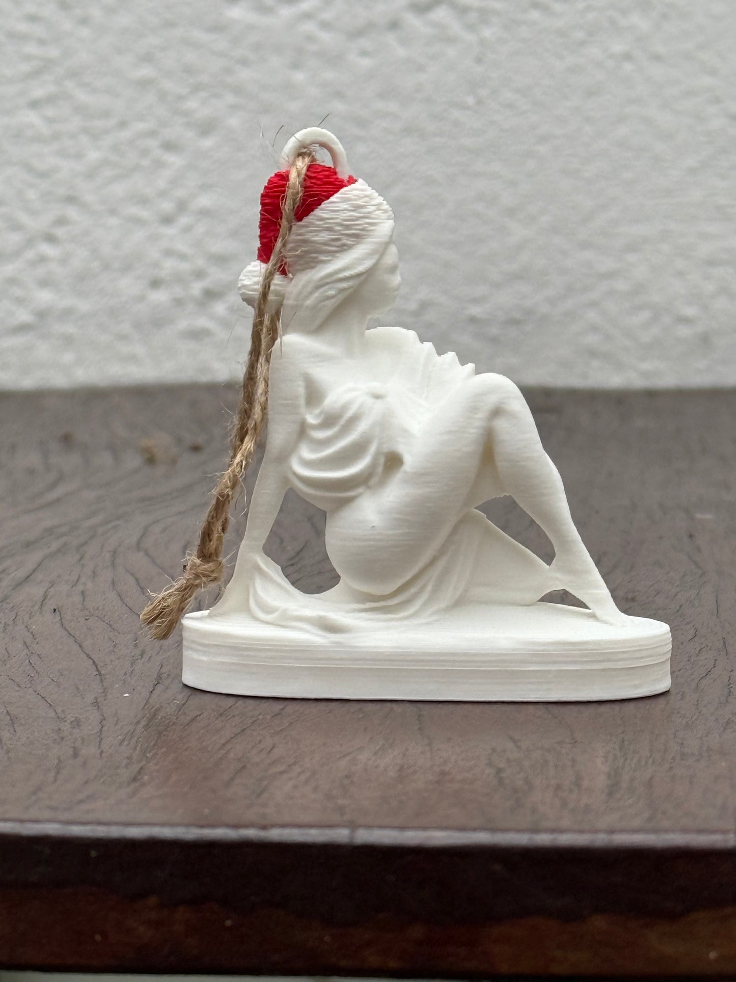 Christmas Lady on the Rock