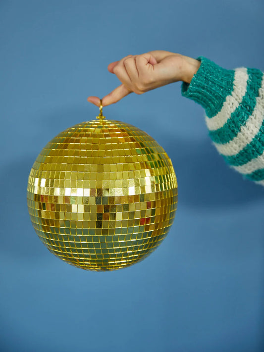 Large gold disco ball